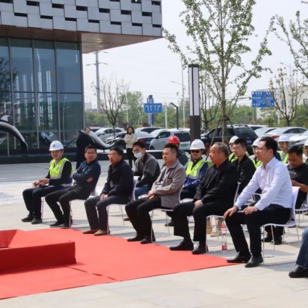 歐西盾防水熱烈祝賀洪澤中電光谷雙創辦公樓封頂大吉！